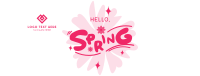 Playful Hello Spring Facebook Cover Design