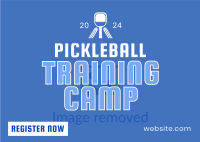 Classic Sporty Pickleball Training Postcard Image Preview