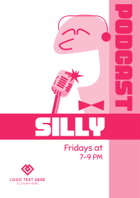 Silly Comedy Podcast Flyer