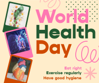 Retro World Health Day Facebook Post