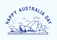 Happy Australia Day Postcard