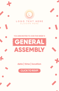 General Assembly Confetti Invitation