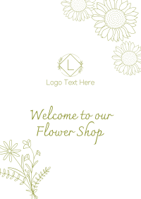 Minimalist Flower Shop Poster