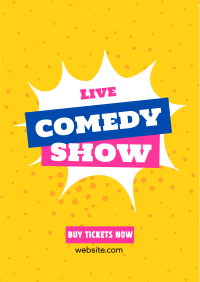 Live Comedy Show Flyer