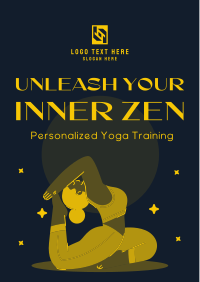 Quirky Yoga Unleash Your Inner Zen Flyer