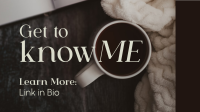 Get to Know Me Facebook Event Cover