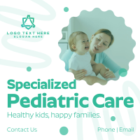 Pediatric Care Instagram Post Design