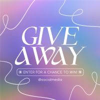 Minimalist Gradient Giveaway Instagram Post