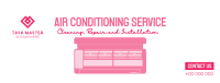 Air Conditioning Service Facebook Cover Image Preview