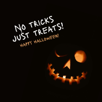 No Tricks Halloween Instagram Post Design