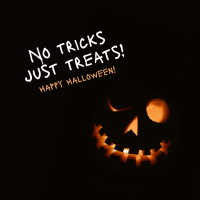 No Tricks Halloween Instagram Post