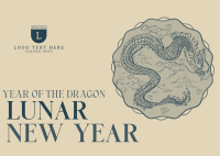 Pendant Lunar New Year Postcard