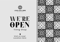 Tiling Shop Opening Postcard