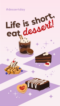 Cute Dessert Greeting TikTok Video