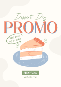 Delicious Cake Slice Poster