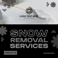 Snowy Snow Removal Linkedin Post