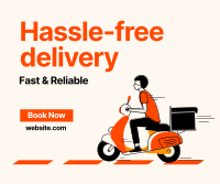 Hassle-Free Delivery  Facebook Post