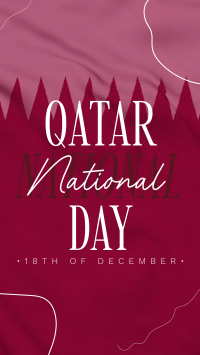 Qatar National Day Greeting TikTok Video Design