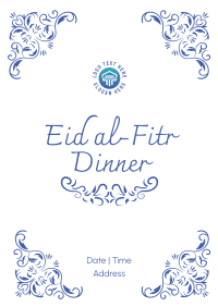 Fancy Eid Dinner Poster