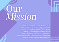 Our Abstract Mission Postcard