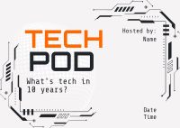 Technology Podcast Session Postcard