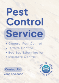 Minimalist Pest Control Flyer