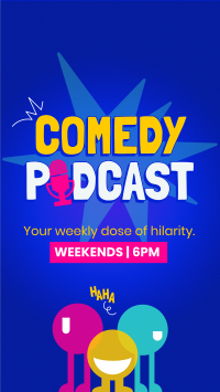 Playful Comedy Podcast Facebook Story