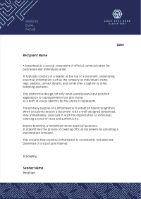 Circuit Lines Letterhead