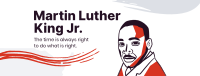 Martin Luther Portrait Facebook Cover Design