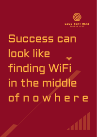 WIFI Motivational Quote Flyer