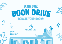 Donate A Book Postcard