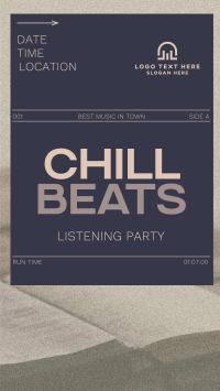 Minimal Chill Music Listening Party TikTok Video