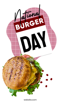 Fun Burger Day Instagram Story