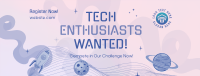 Cosmic Tech Enthusiasts Facebook Cover Design