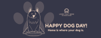 Smiling Dog Facebook Cover Design