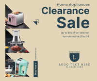 Appliance Clearance Sale Facebook Post