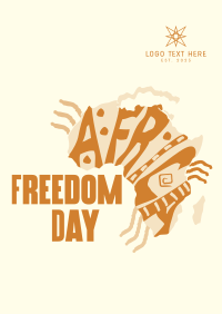 Freedom Africa Map Poster