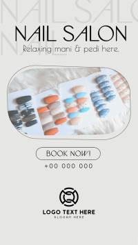 Simple Nail Salon Instagram Reel Image Preview