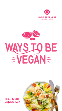 Vegan Food Adventure Instagram Story