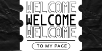 Simple Welcome Page Twitter Post Design