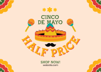 Cinco De Mayo Promo Postcard Design