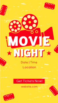 Movie Night Tickets Facebook Story