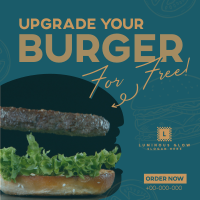 Free Burger Upgrade Instagram Post