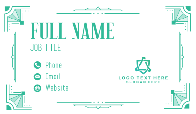 Classy Art Deco Business Card Image Preview