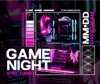 Neon Game Night Facebook Post