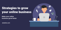 Growing Online Business Twitter Post Design