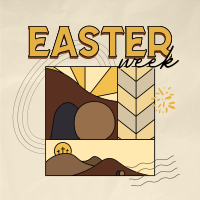 Holy Easter Week Instagram Post Design