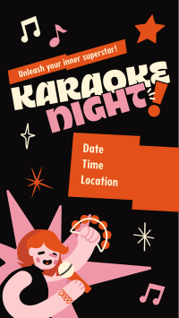 Quirky Karaoke Night  Instagram Reel Design