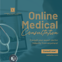 Expert Online Doctor Instagram Post Design