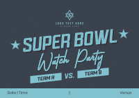 Watch Live Super Bowl Postcard